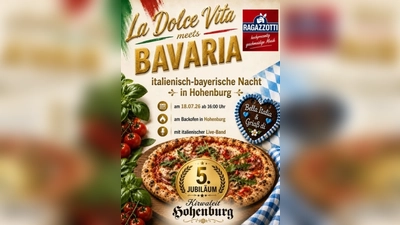 Am Samstag, 18.. Juli 2026 ist ab 16.00 Uhr zur italienisch-bayerischen Nacht an der Uferpromenade in Hohenburg von den Kirwaleuten zu der 5-jährigen Jubiläum eingeladen.  (Bild: Paul Böhm)