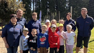 Viel erleben durften die Kinder der Kinderfeuerwehr Ebnath im Wildpark Mehlmeisel. (Bild: Josef Söllner)