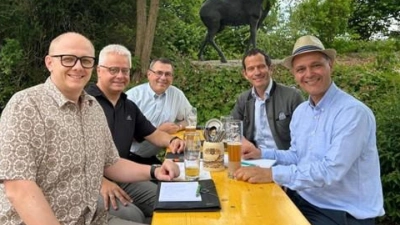 Von rechts: Leonhard Zintl, Albert Rupprecht, Paulus Mehler, Roman Melzner, Christian Kraus. (Bild: Christian Kraus)