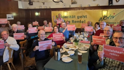 Sozialstaat verteidigen. (Bild: Manfred Haberzeth)