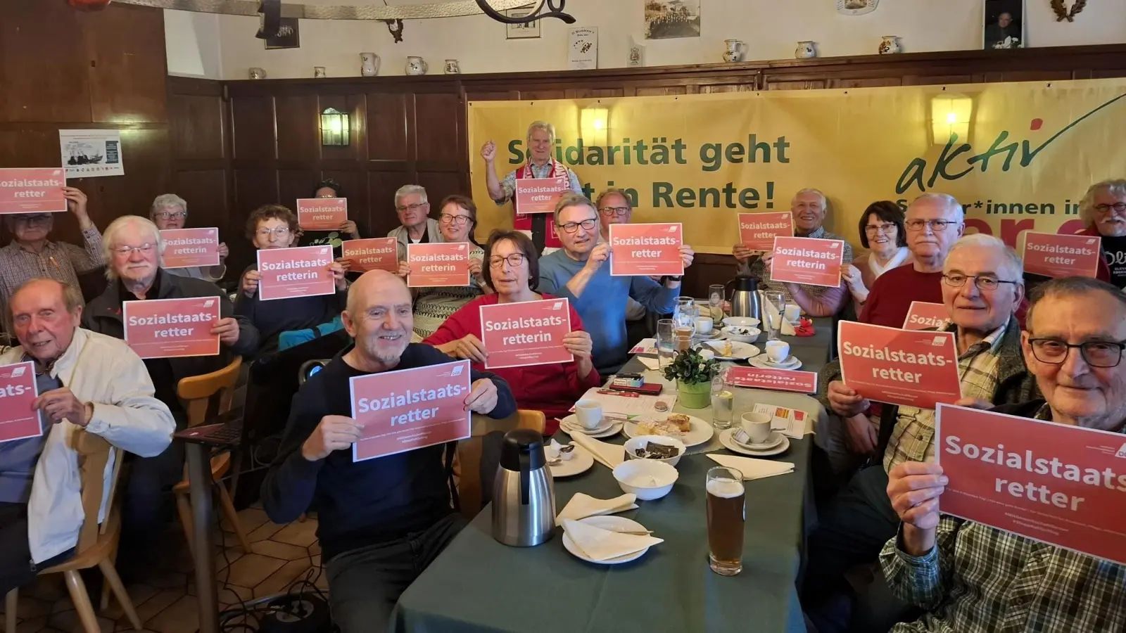 Sozialstaat verteidigen. (Bild: Manfred Haberzeth)