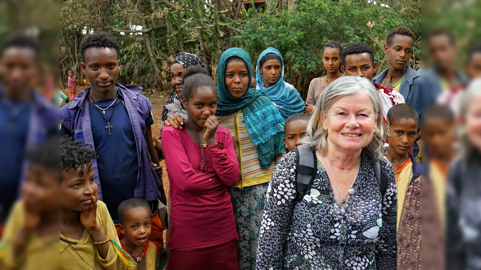 Heidi Dolles-Birner zu Besuch in einer Äthiopischen Schule im Fördergebiet Borena (Bild: Heidi Dolles- Birner)