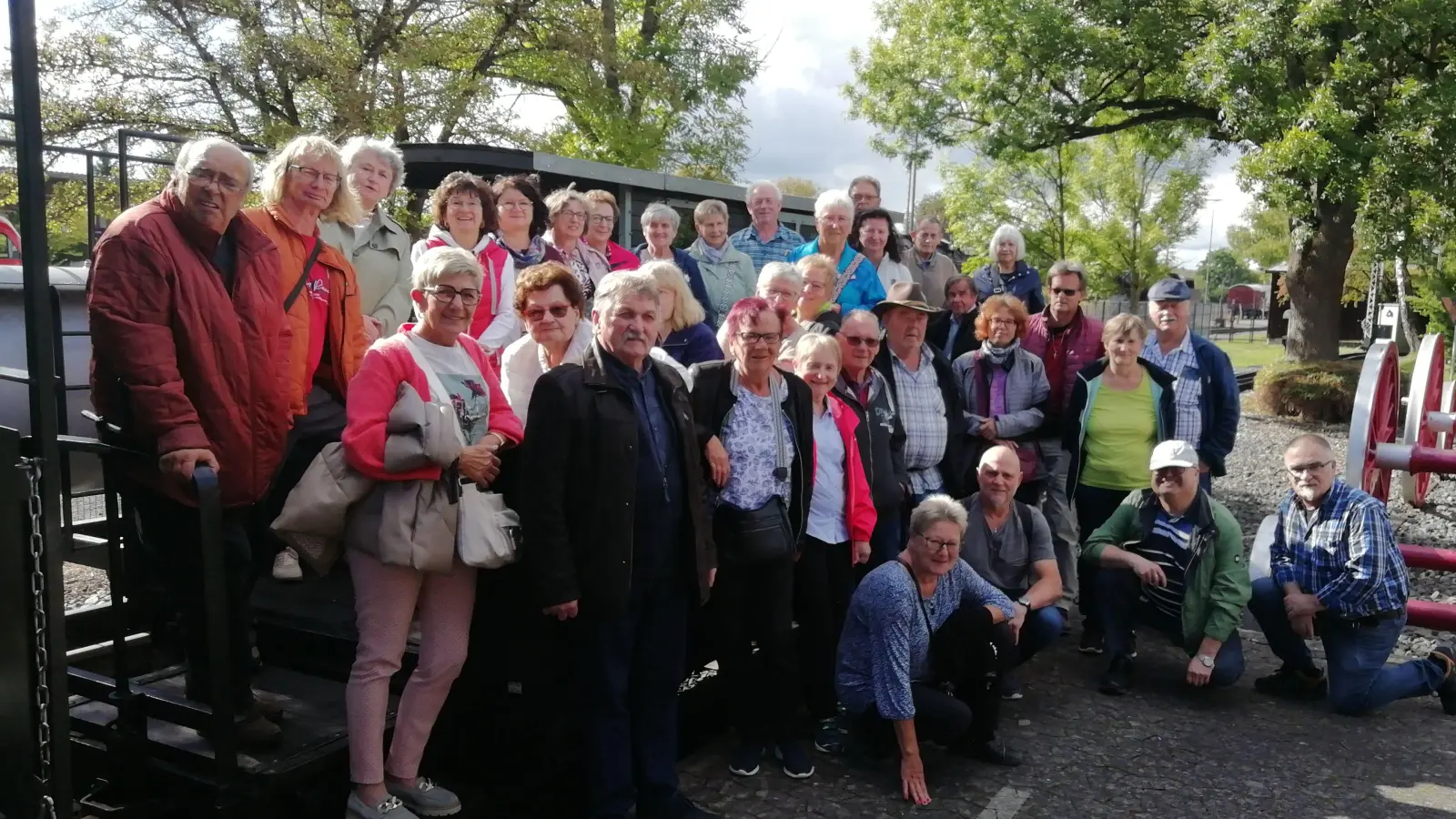 Höhepunkt war die keine Dampflok-Fahrt in Neuenreuth bei Bayreuth (Bild: Rita Bock)