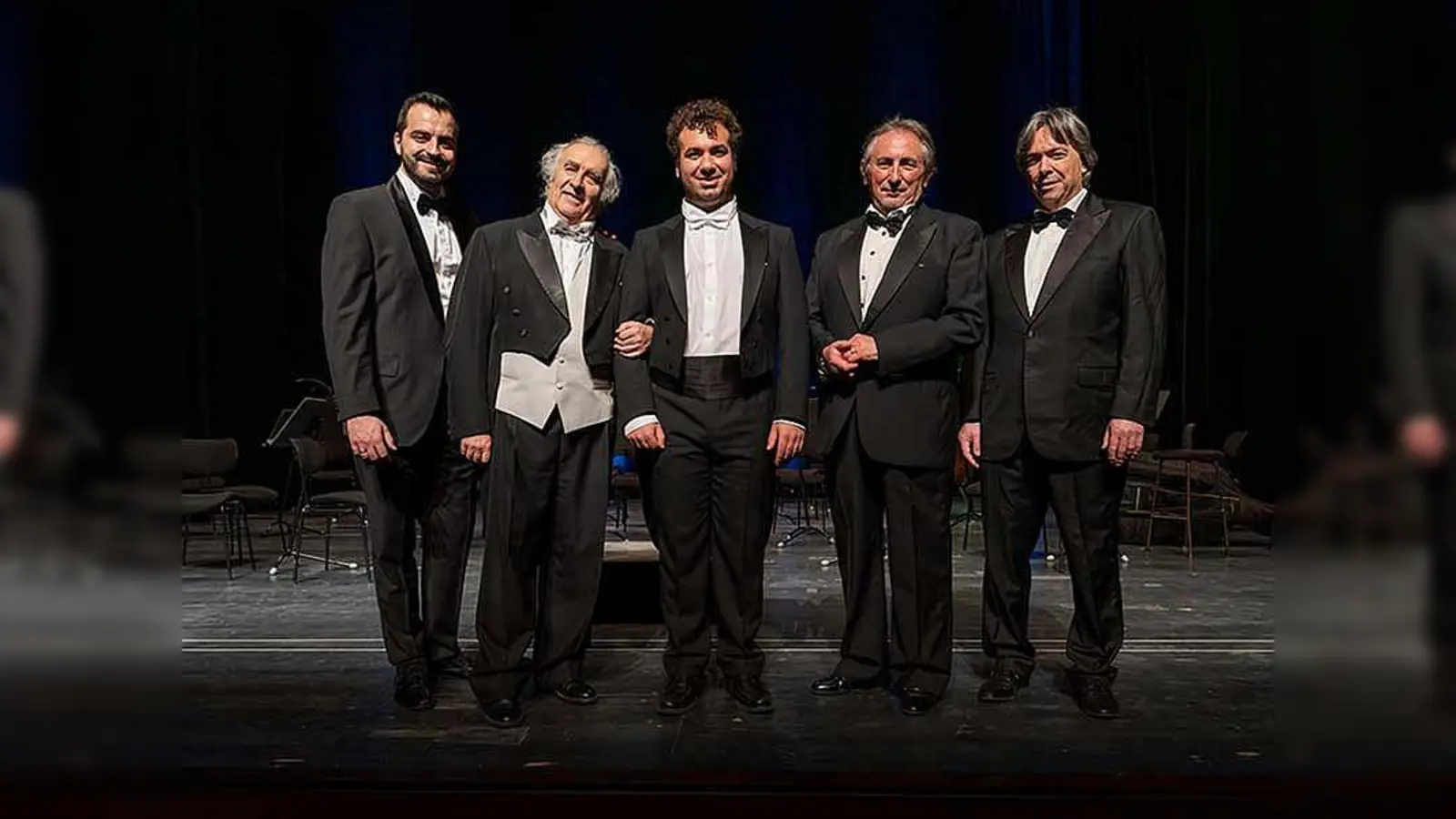 Die fünf herausragenden Tenöre Luigi Frattola, Orfeo Zanetti, Vincenzo Sanso, Alejo Ruiz und Emil Pavlov (von links) kommen in die Oberpfalz. (Bild: projektart.eu/exb)
