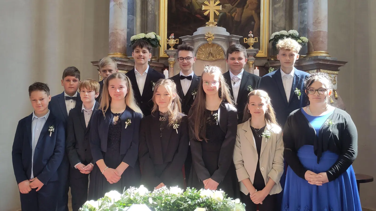 Die Konfirmanden der evangelischen Kirchengemeinde Wildenreuth. (Bild: Pfarrer Manuel Sauer)