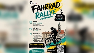 Das Foto zeigt eine Szene zur Fahrrad-Rallye des Stadtjugendrings Amberg. (Bild: Stadtjugendring Amberg)