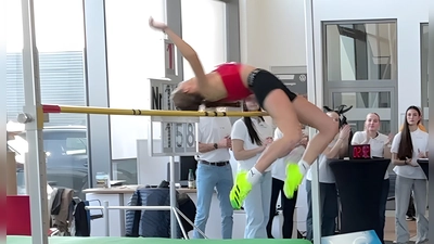 Lara Werner beim Sprung über 1,58 m (Bild: Lilli Werner)