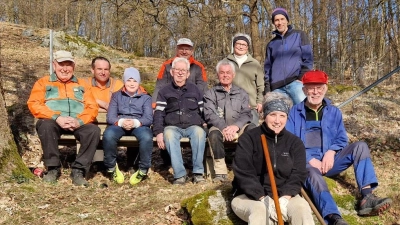 Nach getaner Arbeit hat sich das Team des OWV eine Brotzeit verdient. (Bild: Wolfgang Nicklas jun.)