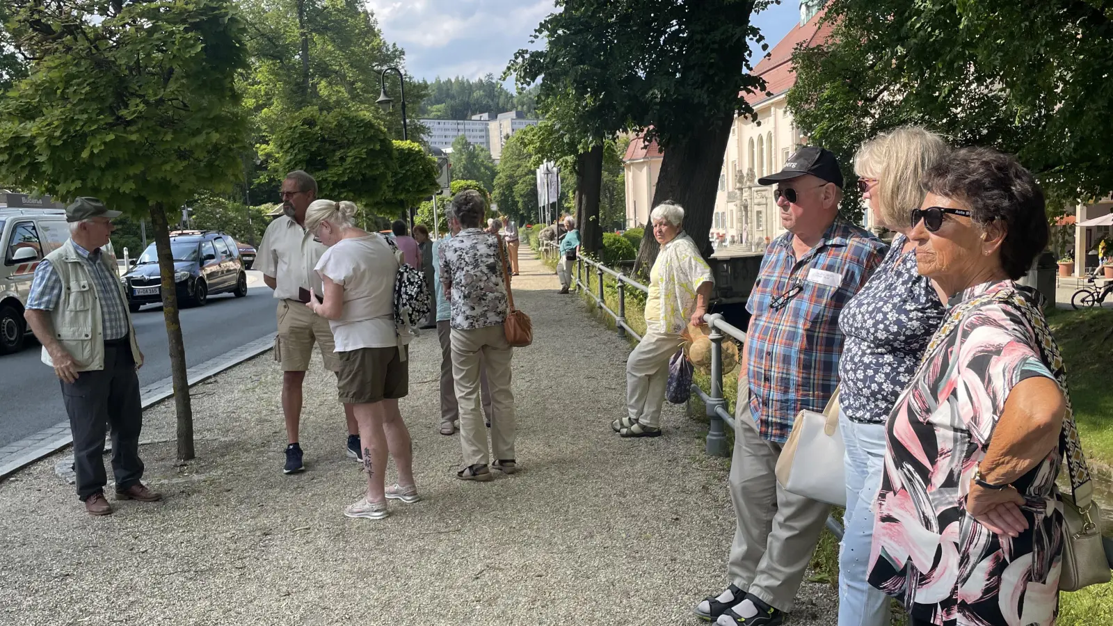 Mitglieder der Seniorenvereinigung Friedenfels besuchen Bad Elster. (Bild: Erwin Bächer)