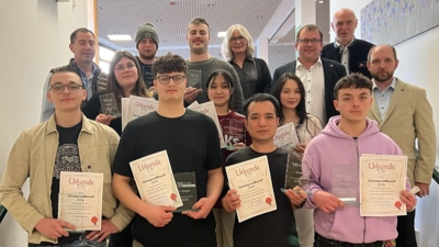 Die Gewinner des Leistungswettbewerbs. (Bild: Angela Leistl)