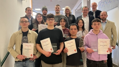 Die Gewinner des Leistungswettbewerbs. (Bild: Angela Leistl)