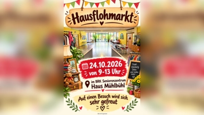 Am 24.10.26 veranstaltet das „Haus Mühlbühl” seinen ersten Hausflohmarkt. (Bild: Timo Maurer (mit Hilfe von KI erstellt))