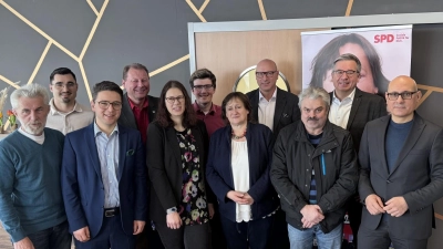 Die SPD beim Wahlkampfabschluss. (Bild: Peter Wein)
