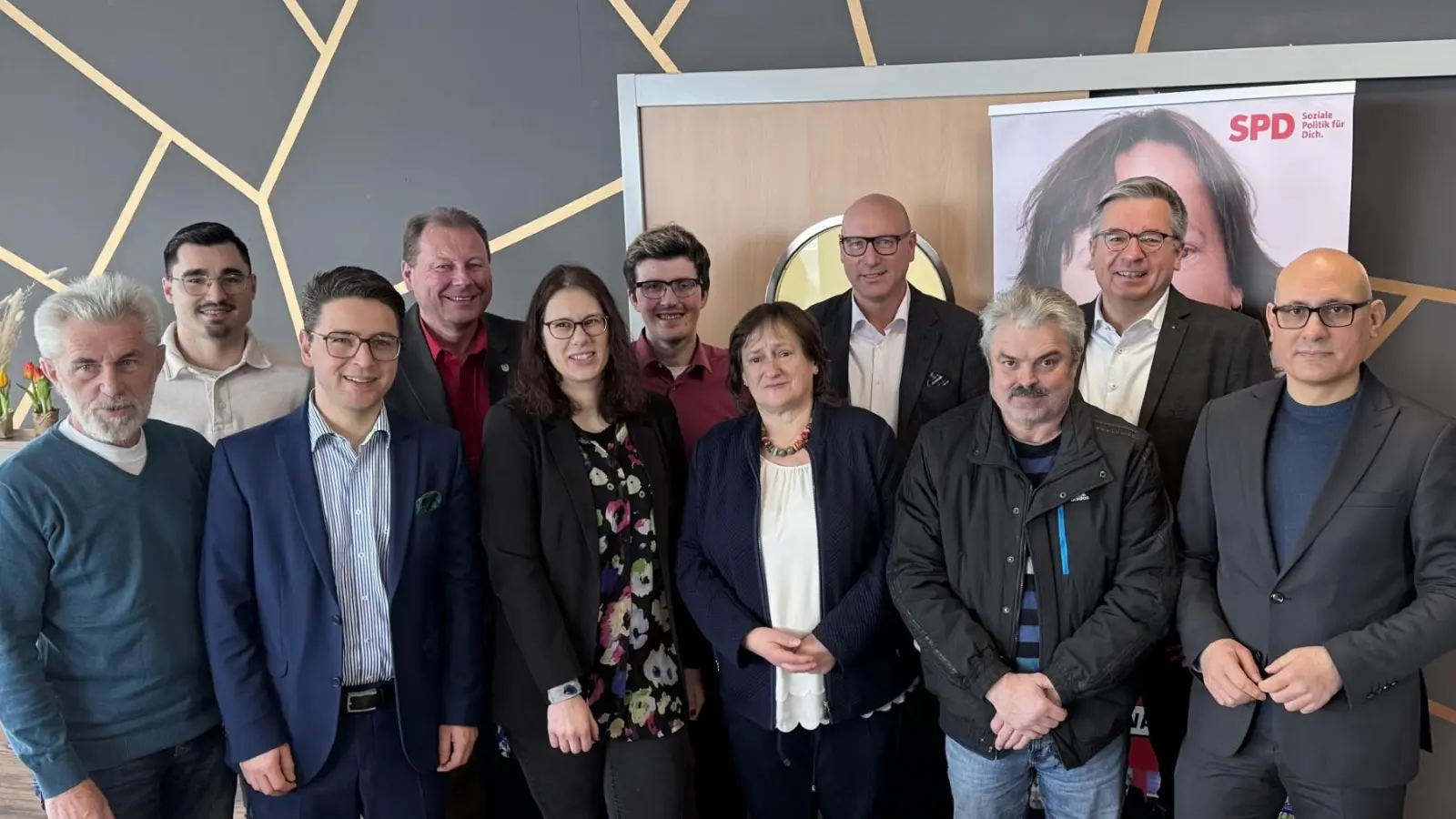 Die SPD beim Wahlkampfabschluss. (Bild: Peter Wein)