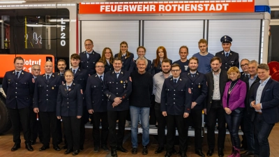 Geehrte und Beförderte der Feuerwehr Rothenstadt (Bild: Andreas Schramek)
