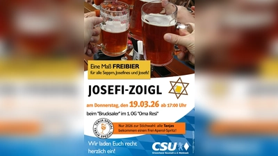 Einladung zum Josefi-Zoigl der CSU Neustadt/WN (Bild: Walter Rustler)