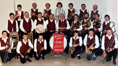Die Trachtenkapelle Waldthurn im Jahr 1986. (Bild: Trachtenkapelle Waldthurn)