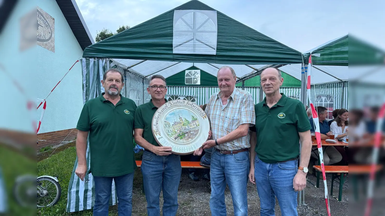 v.li. 1.SM Uli Götz, Stefan Burger, Alfred Lorenz, Werner Irlbeck  (Bild: Maria Heinze)