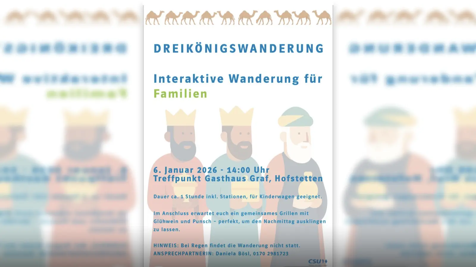 Dreikönigswanderung in Ensdorf - Hofstetten (Bild: Klaus Hernes)