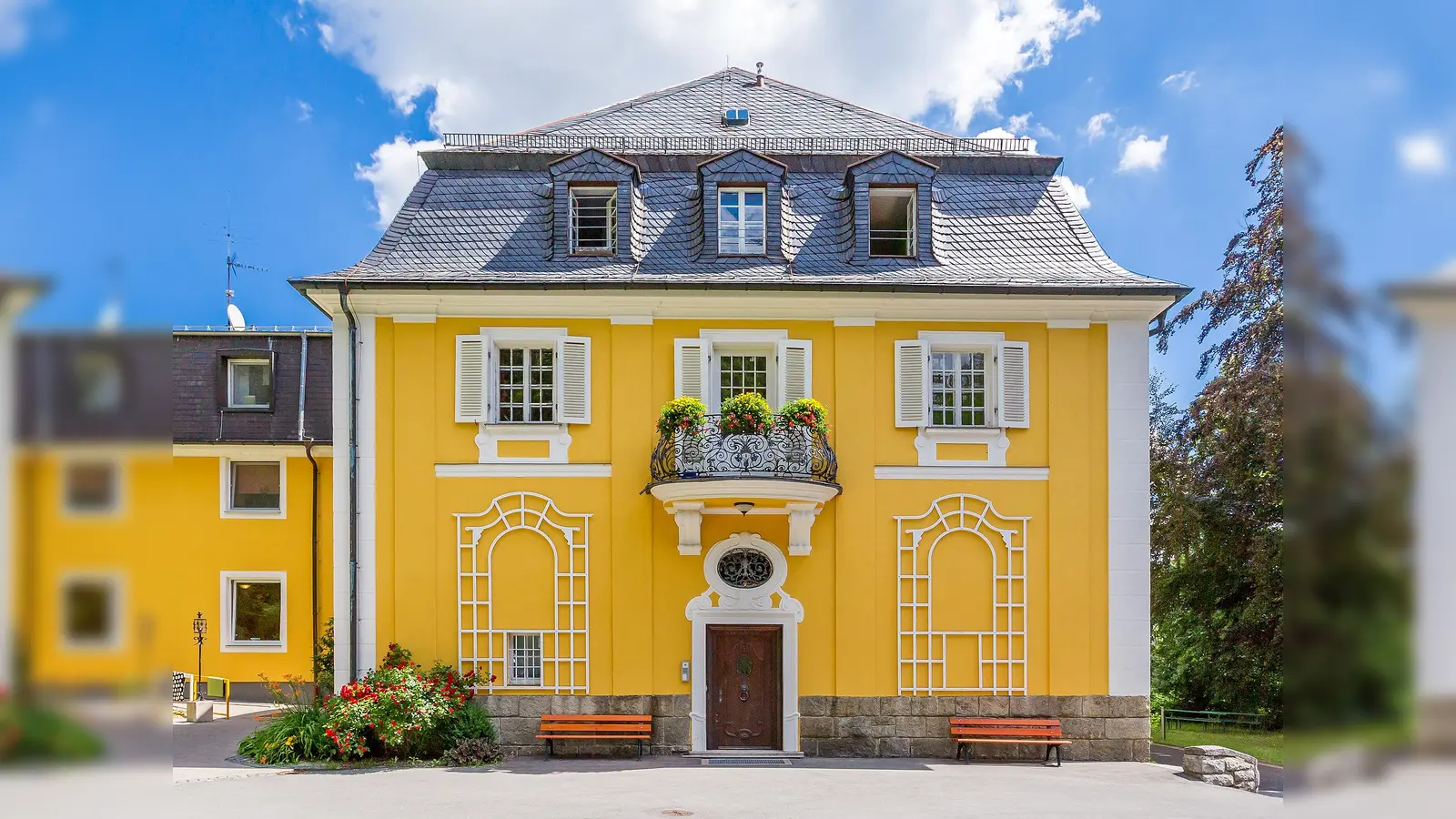 Die altehrwürdige Villa in der Thölauer Straße ist am 20. Juni Schaupunkt einer Jubiläumsfeier.  (Bild: Birgit Barthl )
