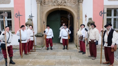 Stes eine Augenweide: Die Klosterwache der KSK. In Action war sie im Vereinsjahr 2024 beim Nordgautag in Grafenwöhr und bei der Großen Erwartung des Klosters Speinshart. (Bild: Robert Dotzauer)