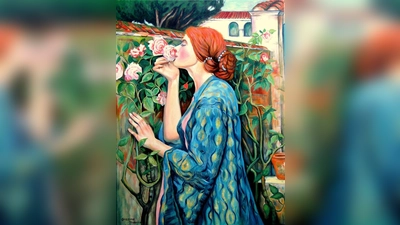 Frau Ingeborg König referiert anlässlich des Kaffeenachmittags der evangelischen Kirchengemeinde Waldershof am 9. Juni über Frauen und Rosen.  (Bild: Ingeborg König)