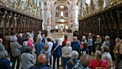 Die wunderbare Pracht und Schönheit der Stiftsbasilika hinterließ bei den Teilnehmenden einen nachhaltigen Eindruck. (Bild: Sepp Ferstl)