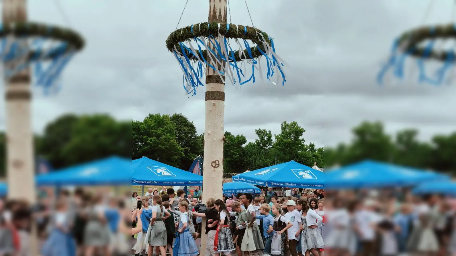 Gelebtes Brauchtum: Kirwatanz der Grundschüler in Poppenricht (Bild: Janina Schmidt)