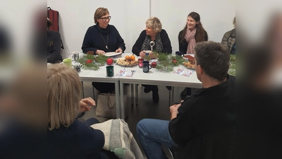 Sabine Zeidler liest eine Weihnachtsgeschichte beim Adventsnachmittag im Ursula-Barrois-Haus (Bild: Claudia Meier)