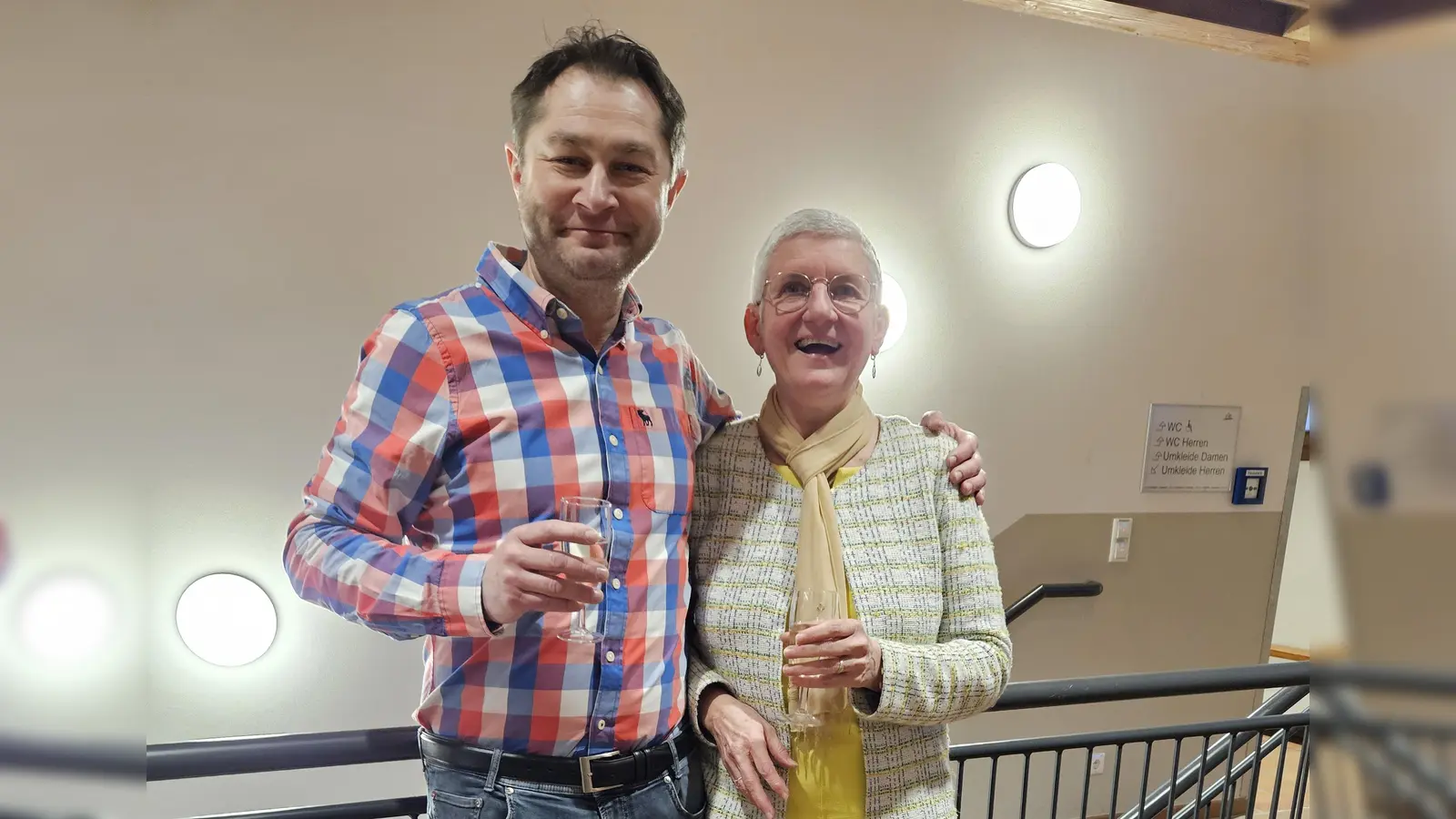 Erster Vorstand Stephan Gesierich und Manuela Völkl (Bild: Gabriele Buchbinder)