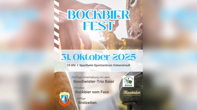 Herzliche Einladung zum Bockbierfest der SpVgg Vohenstrauß! (Bild: Christina Zehent)