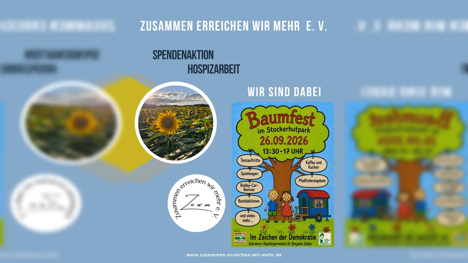 „Zusammen erreichen wir mehr e. V.“ beim Baumfest im Stockerhutpark (Bild: Andreas Hruschka)