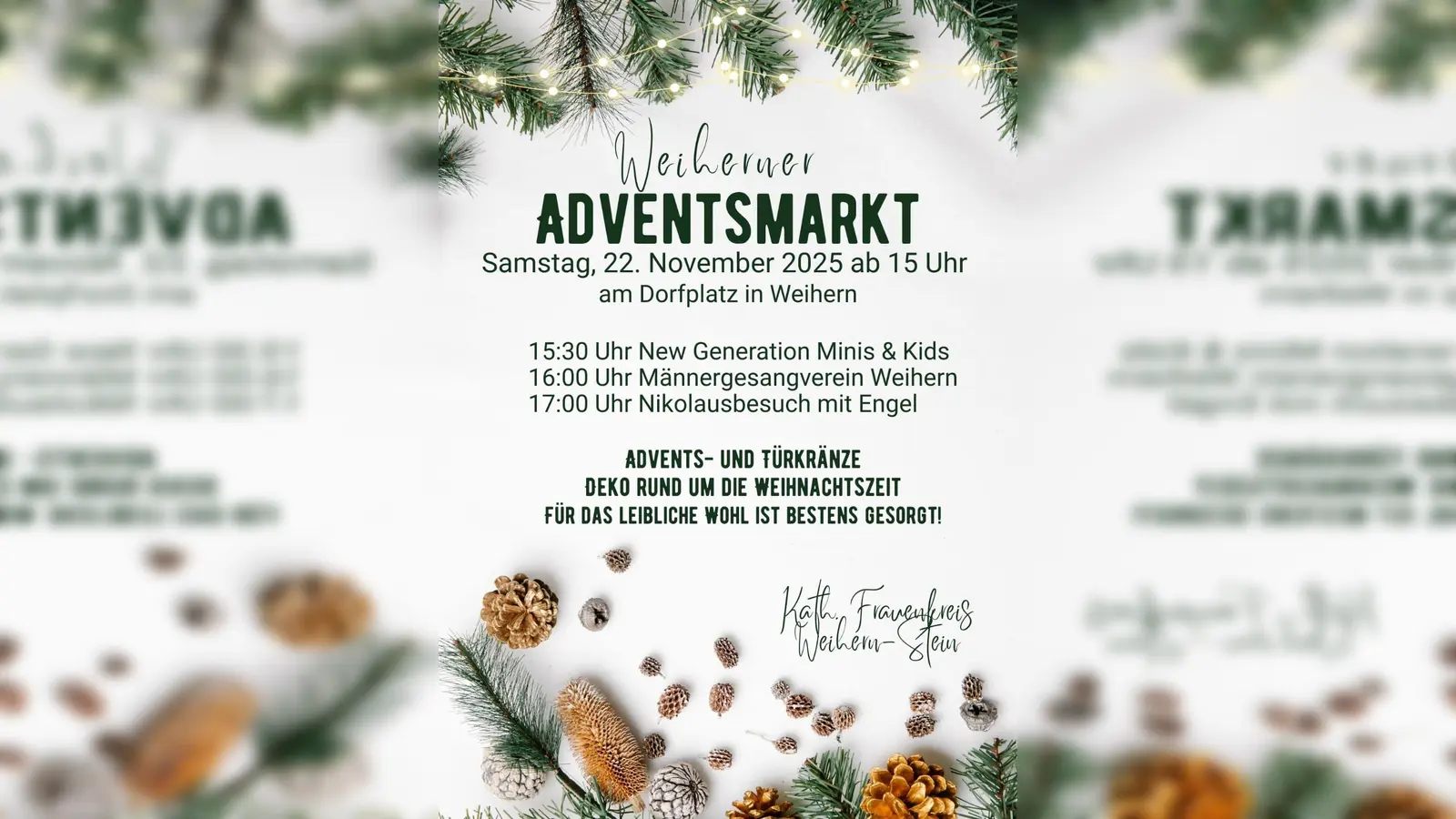 Der Weiherner Adventsbasar wird wieder großartig vorbereitet. Der Frauenkreis hofft auf viele Gäste aus der Umgebung. (Bild: Hans Schlosser)