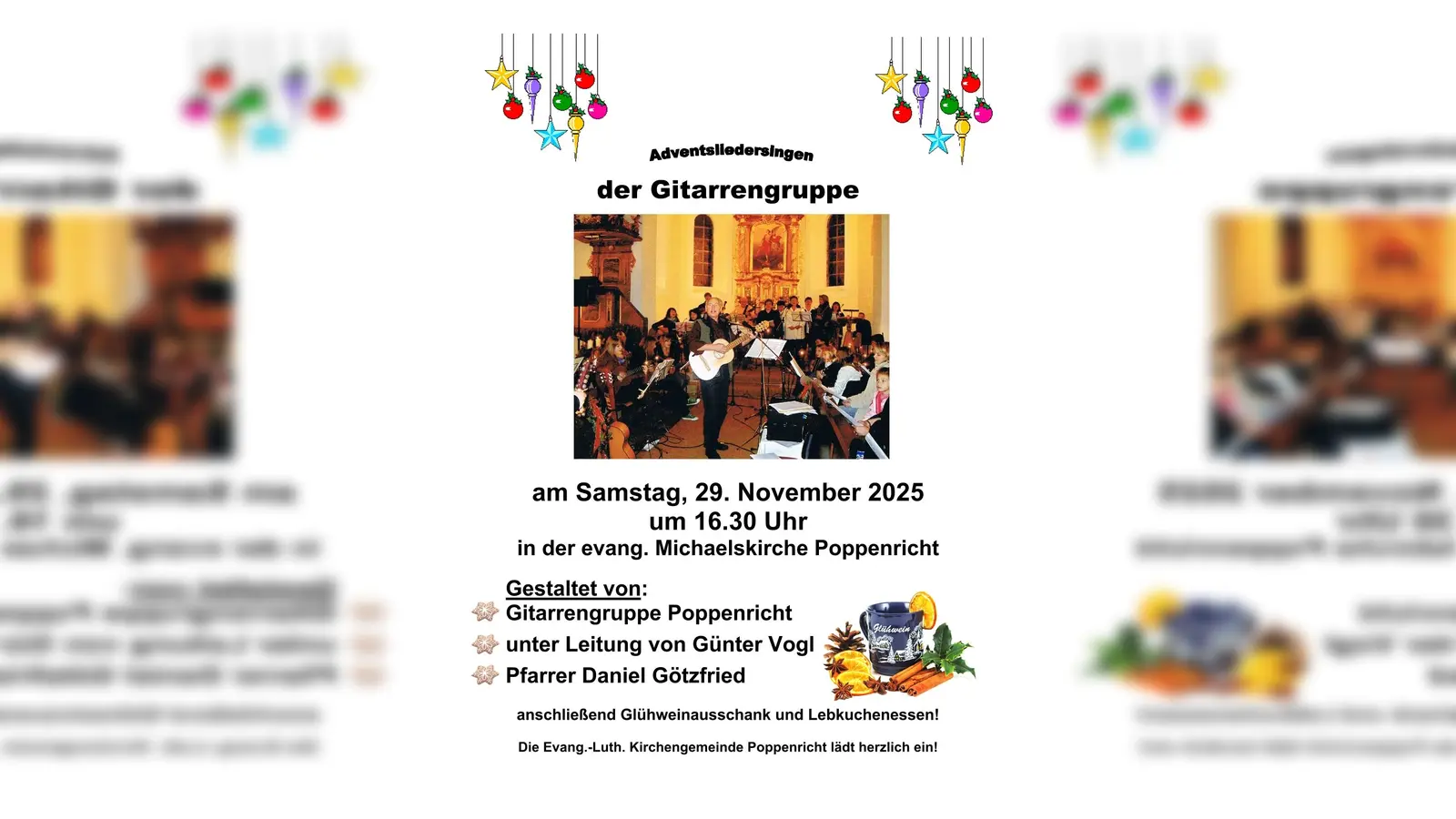 2025.11.29 Einladungsflyer Adventsliedersingen (Grafik: Daniel Götzfried)