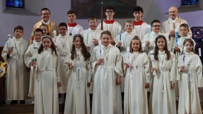 Erstkommunion der Fichtellberger und Mehlmeiseler Erstkommunikanten  (Bild: Valentin Hautmann )