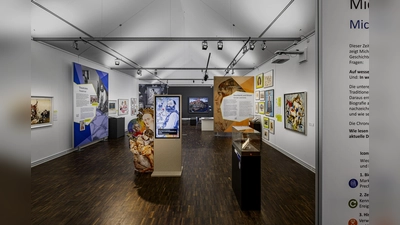 Blick in die Sonderausstellung mit Medienstation. (Bild: Marcus Rebmann)