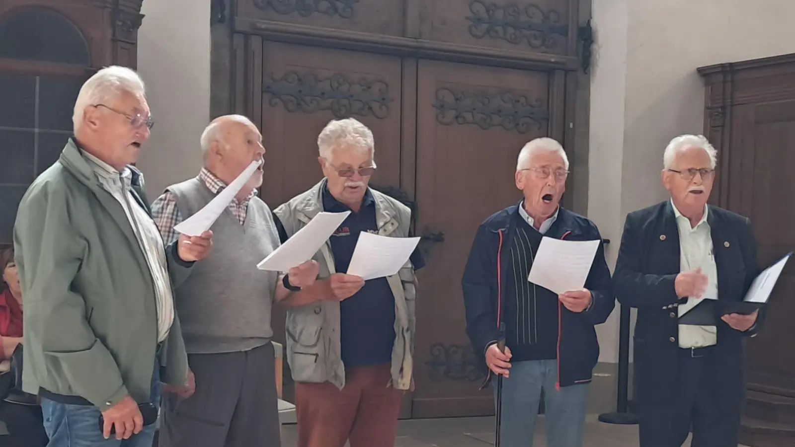 In St. Martin Bamberg machten die Sänger mit Liedern und Gebet Station (Bild: Edeltraud Fischer-Graf)