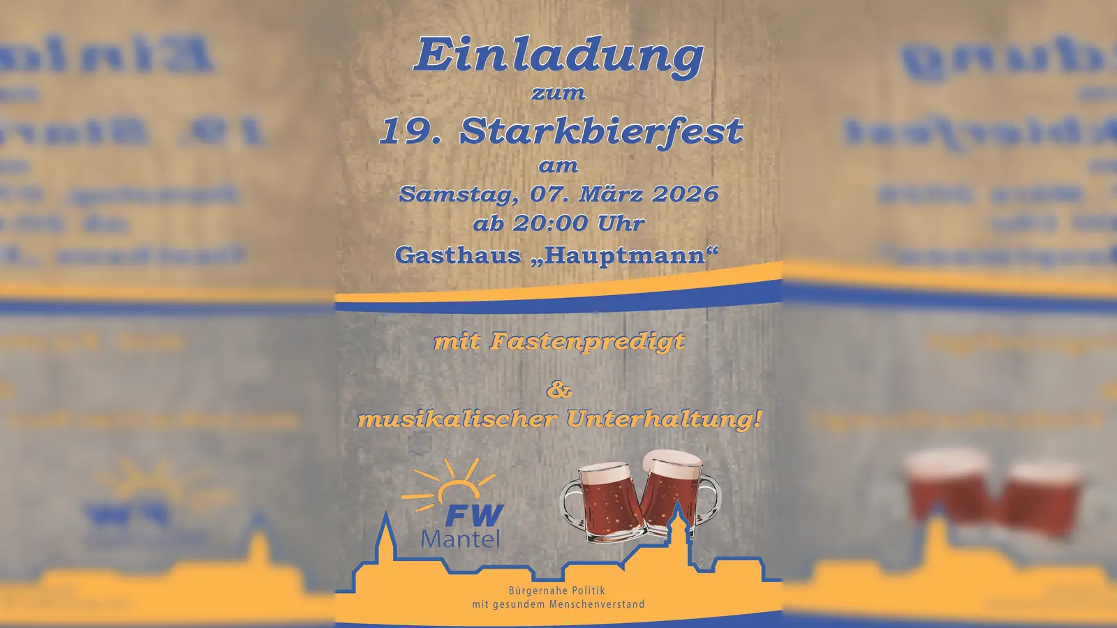 Einladung Starkbierfest (Bild: Anita Günther)