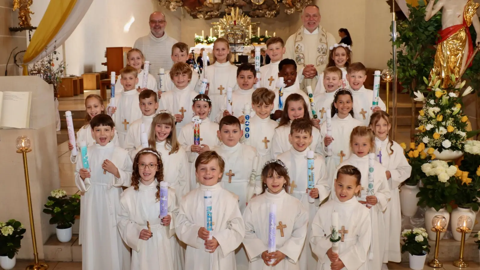 Erstkommunionkinder, Pfarrei Dreifaltigkeit. (Bild: Thomas Held)