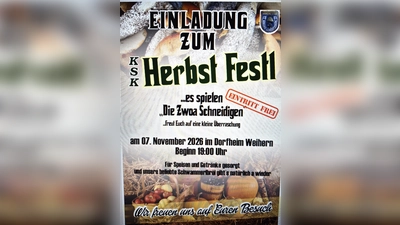 Einladung zum Herbst Festl. (Bild: Hans-Jürgen Schlosser)