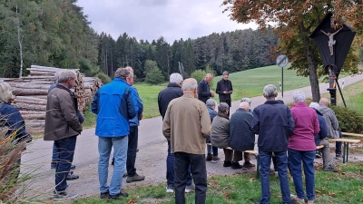 Andacht am Flurkreuz in Ziegelhäuser (Bild: Alois Kleierl)