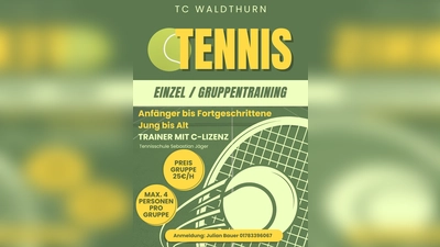 Flyer;Tennisclub Waldthurn (Bild: Julian Bauer)