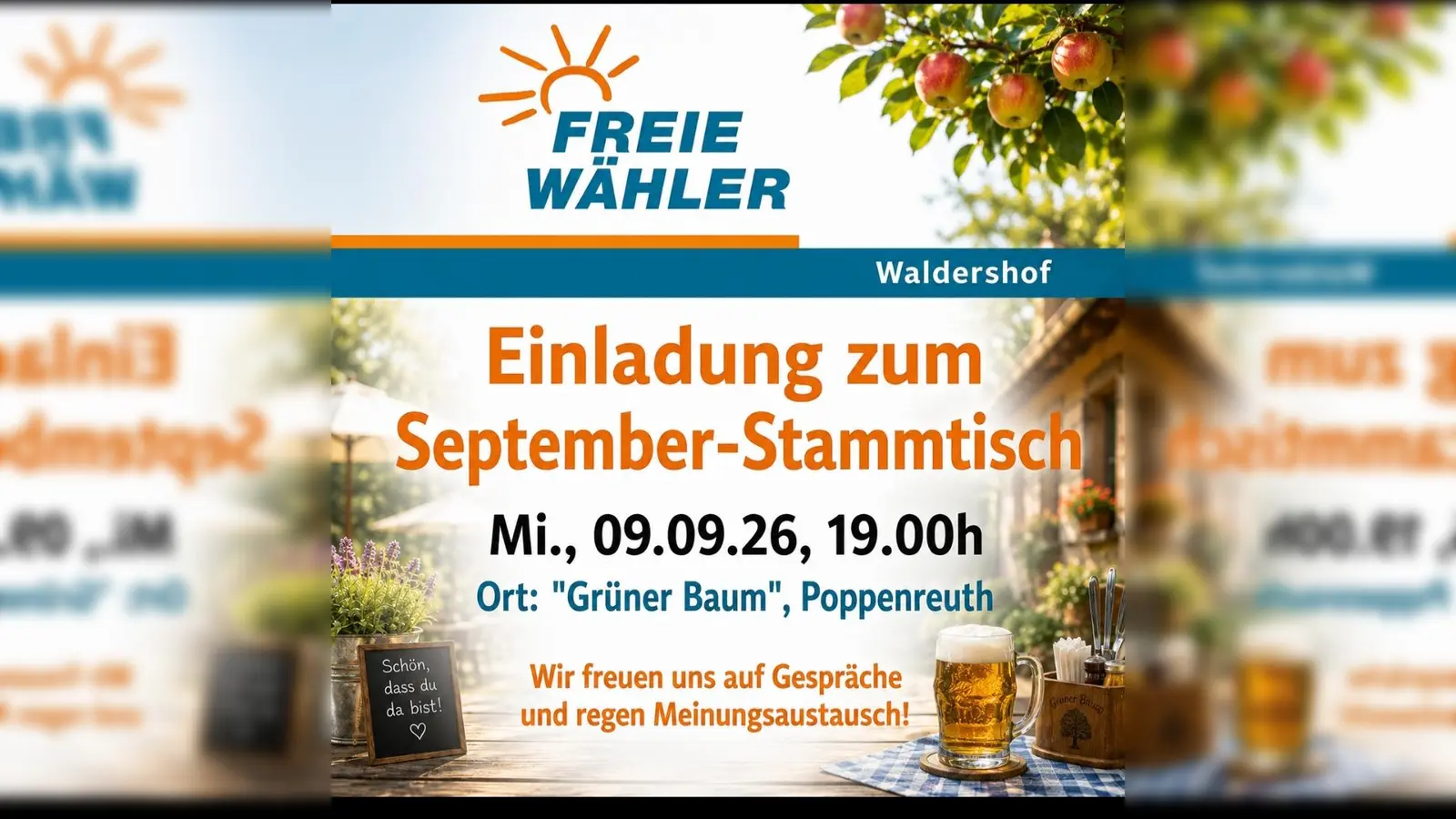 Einladung als digitale Vorlage.  (Bild: Winfried Neubauer)