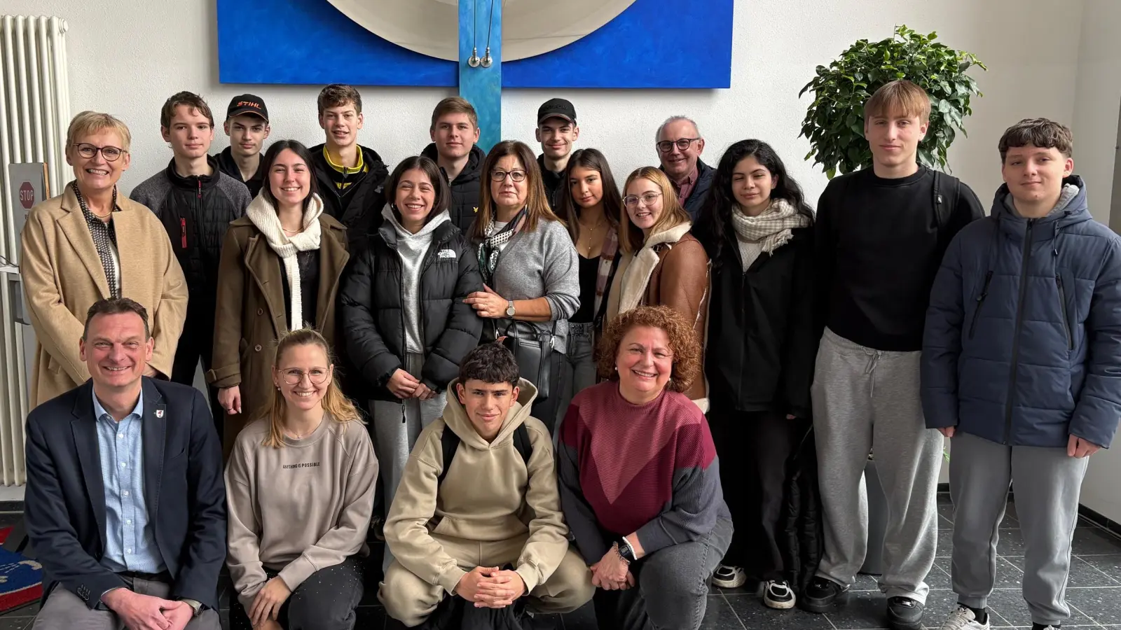 Besuch bei Bürgermeister Ernst Schicketanz. . (Bild: Ulrike Wirth )