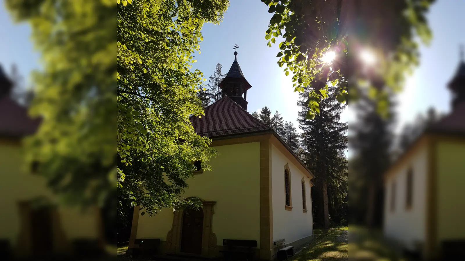 Portalseite der Wallfahrtskriche Mariä-Heimsuchung , welche auch Teil des fränkischen Marienweges ist. (Bild: Herbert Ziegler)