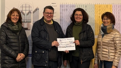 Monika Kellermann, Pfr. Udo Klösel, Ulrike Guttenberger, Elisabeth Schieder (von links) (Bild: Ulrike Guttenberger)