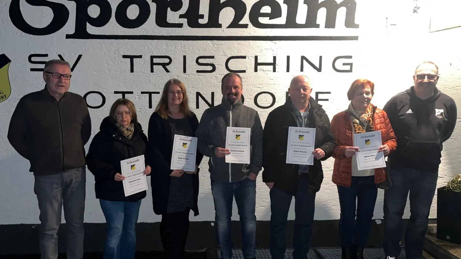 Geehrte beim SV Trisching-Rottendorf.  (Bild: Jürgen Altmann)