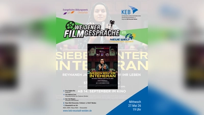 Am 27. Mai 2026 um 19 Uhr zeigen das Evangelische Bildungswerk Oberpfalz (EBW) und die Katholische Erwachsenenbildung (KEB) in ökumenischer Zusammenarbeit den eindrucksvollen Dokumentarfilm Sieben Winter in Teheran mit anschließendem moderierten Publikumsgespräch. (Bild: Cornelia Hoffmann)