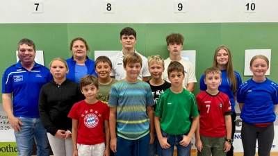 Die Teilnehmer am Schnupperschießen. (Bild: Andreas Heinz)