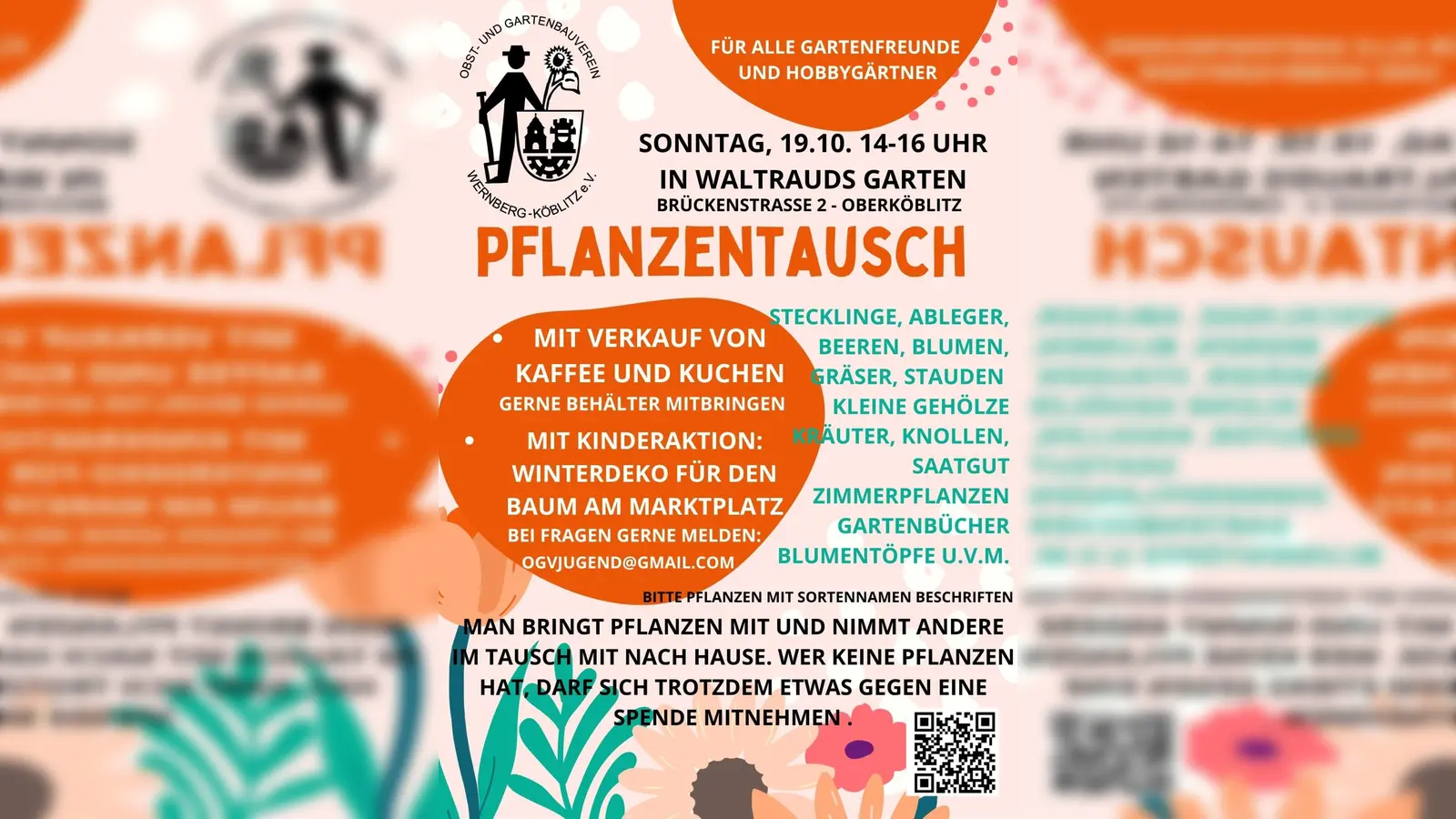 Pflanzentauschbörse im Herbst vom Obst- und Gartenbauverein Wernberg-Köblitz (Bild: Martina Spindler)